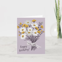Hübsche Daisy Bouquet CUSTOM Zeichne glücklich Geb