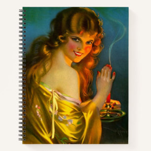 hübsche Dame der 1920er Notizbuch