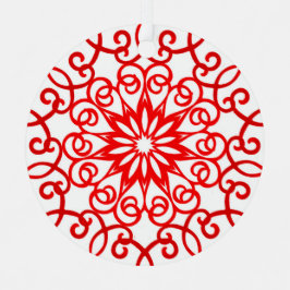 Hübsche Dekorative Weißrot Weihnachten Ornament Aus Metall