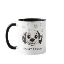 Hübsche Doggo-Lächeln-Tasse – Süße glückliche Hund