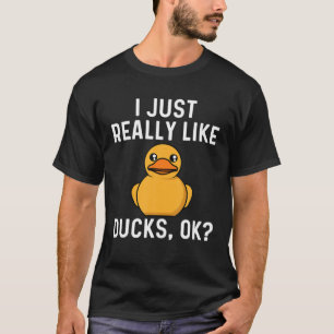 Hübsche Dusche für Männer Gelbe Duckie-Wasservo T-Shirt