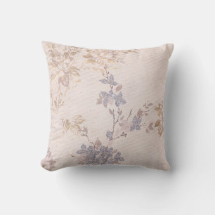 HÜBSCHE DUSTRIE PINK GOLD BLUE FLORAL CUSHY KISSEN