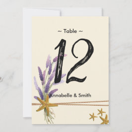 hübsche Einfache Tischnummer