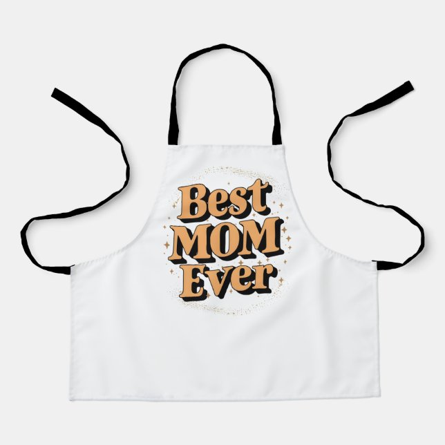 Hübsche einzigartige Typografie Beste Mama je Schürze (Vorderseite)