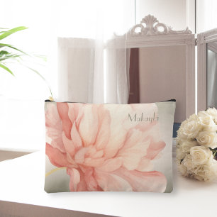Hübsche Elegante Wasserfarben Peach Peony Zubehörtasche