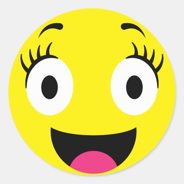 Hübsche Emoji Stickers (Vorderseite)