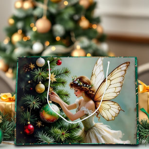 Hübsche Engel Fee Weihnachten Große Geschenktüte
