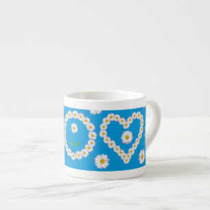 Hübsche Espresso-Tasse: Daisy Chains Hearts Espressotasse