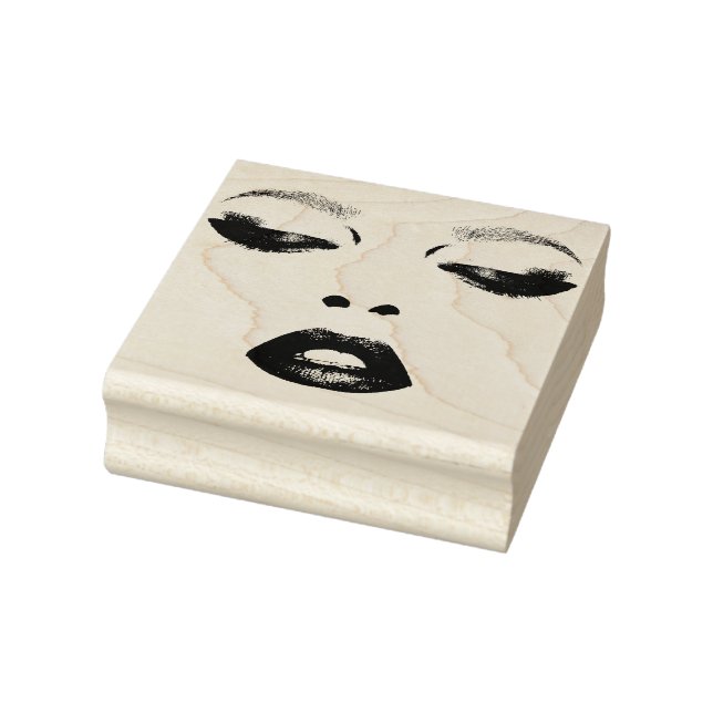 Hübsche Face Eyes lips Fashion Makeup Art Gummistempel (Stempel)