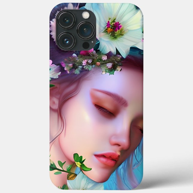 Hübsche Faible Blume in Fantasy Art Case-Mate iPhone Hülle (Rückseite)