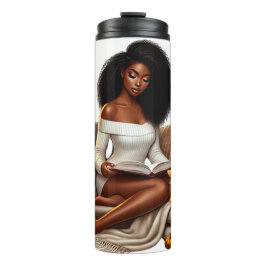 HÜBSCHE FALL THEMED AFRIKANISCHE AMERIKANISCHE FRA THERMOSBECHER