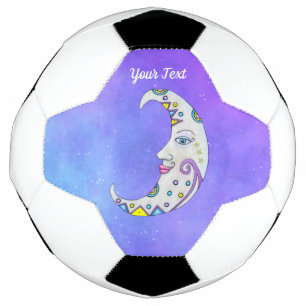 Hübsche Fantasy Crescent Moon Face Decoration Sky Fußball