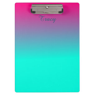 Hübsche Farbe Rosa und Blau Klemmbrett