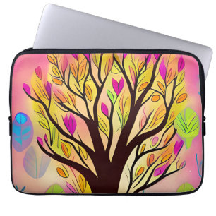 Hübsche Farbenblüte Laptopschutzhülle