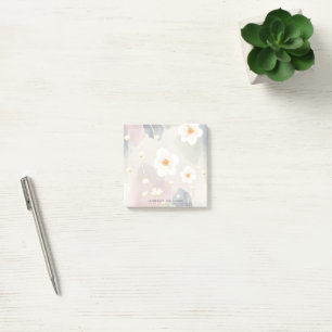 Hübsche farbenfrohe Aquarellblumen, individuelle F Post-it Klebezettel