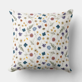 Hübsche farbenfrohe Wildblumen Giro Floral Kissen