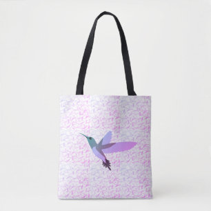 Hübsche Farbenspiel Hummingbird und eleganter Hint Tasche