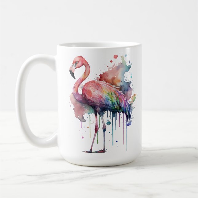 HÜBSCHE FARBFARBE KAFFEETASSE (Links)