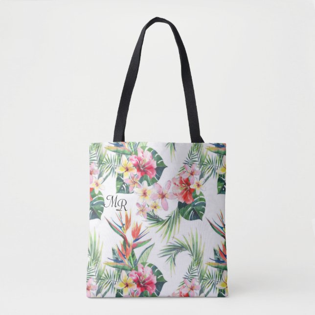 Hübsche farbige Hawaiian Monogram Totbeutel Tasche (Vorderseite)