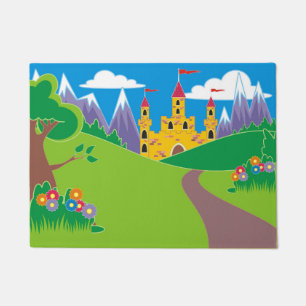 Hübsche feenhafte Prinzessin Castle Fußmatte