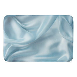 Hübsche Feminine Light Blue Imitats Satin Badematte