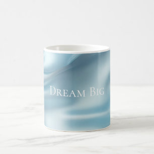 Hübsche Feminine Light Blue Imitats Satin Kaffeetasse