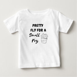 Hübsche Fliege für ein kleines Fry Funny Funny Gir Baby T-shirt