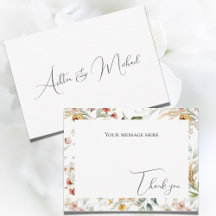 Hübsche Flora Flora Flair Flat Dankeschön Karte