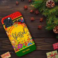 Hübsche florale gesegnete Inspirivity Name Case Ma