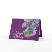 Hübsche florale Moderne Lilac Blume Lila Geburtsta