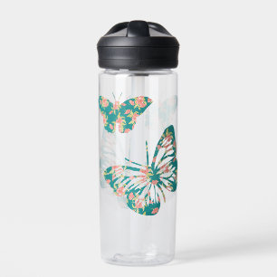 Hübsche florale Schmetterlinge Trinkflasche