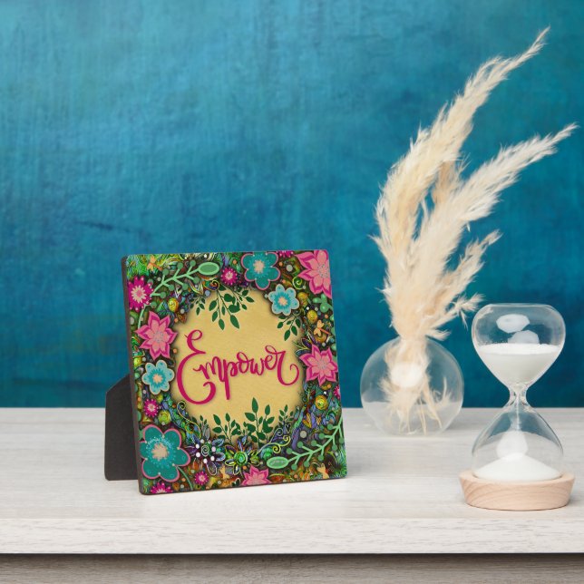 Hübsche florale Whimsical Inspiration Easel Fotoplatte (InSitu)
