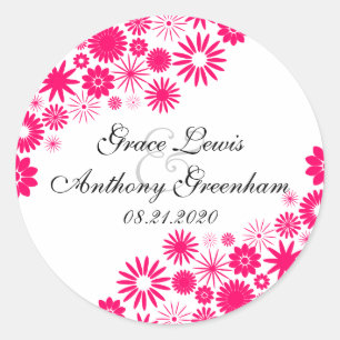 Hübsche Florals Lebende rosa Aufkleber