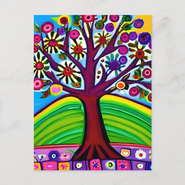 Hübsche Flüsterkunst | AI Generated Art Postkarte (Vorderseite)