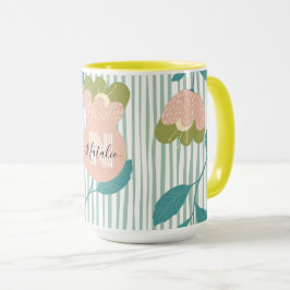 Hübsche fröhliche Aquarellblüte zum Geburtstag Tasse