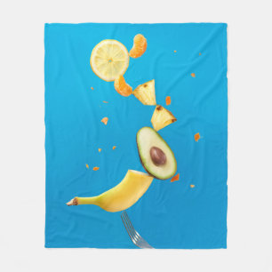 Hübsche Früchte Fleecedecke