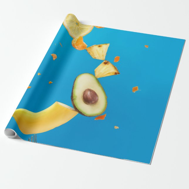 Hübsche Früchte Geschenkpapier (Ungerollt)