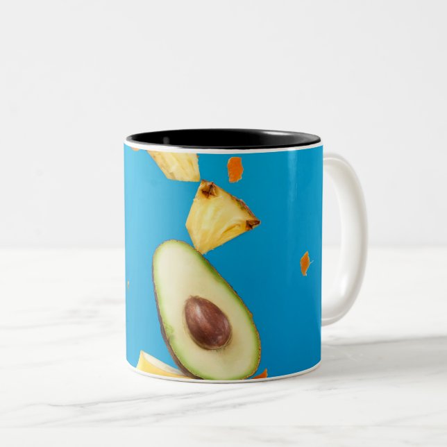 Hübsche Früchte Zweifarbige Tasse (VorderseiteRechts)