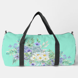 Hübsche Frühlingsdiäten & Blue Wildblumen Duffle Bag