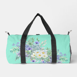 Hübsche Frühlingsdiäten & Blue Wildblumen Duffle Bag