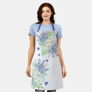 Hübsche Frühlingsfrüchte, Blüten und Schmetterling Schürze
