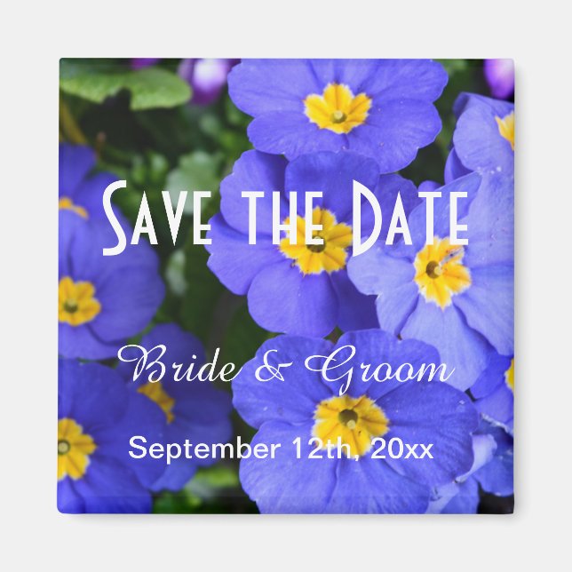 Hübsche Frühlingshaube Blume Save the Date Magnet (Vorne)
