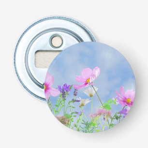 Hübsche Frühlingswildblumen Flaschenöffner