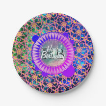 Hübsche Galaxie-Blume Mandala Monogram