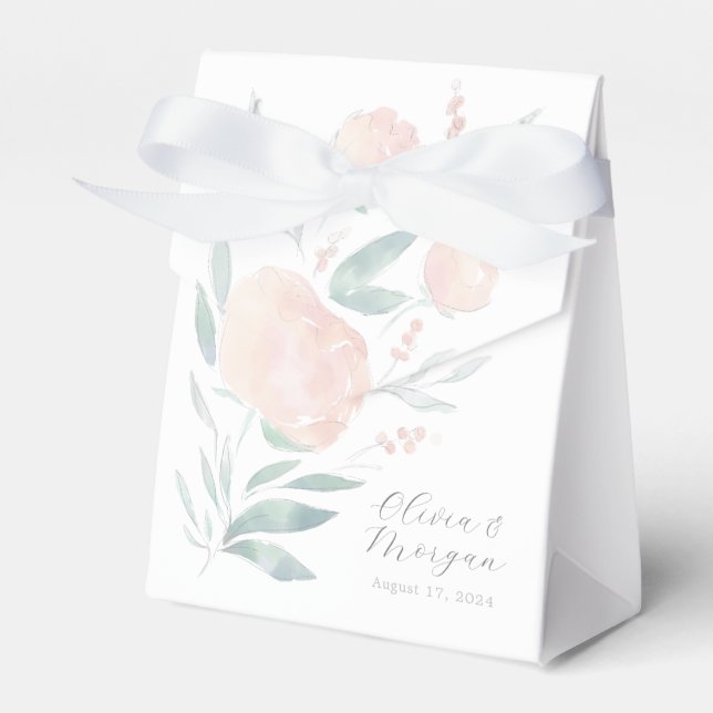 Hübsche Gastgeschenk Hochzeit Rosa Peelina Geschenkschachtel (Vorderseite)