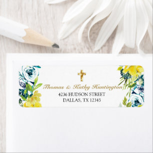 Hübsche Gelbe Blütengoldkreuztaufe