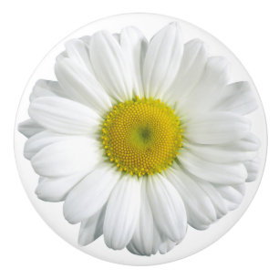 Hübsche Gelbe Daisy Keramikknauf