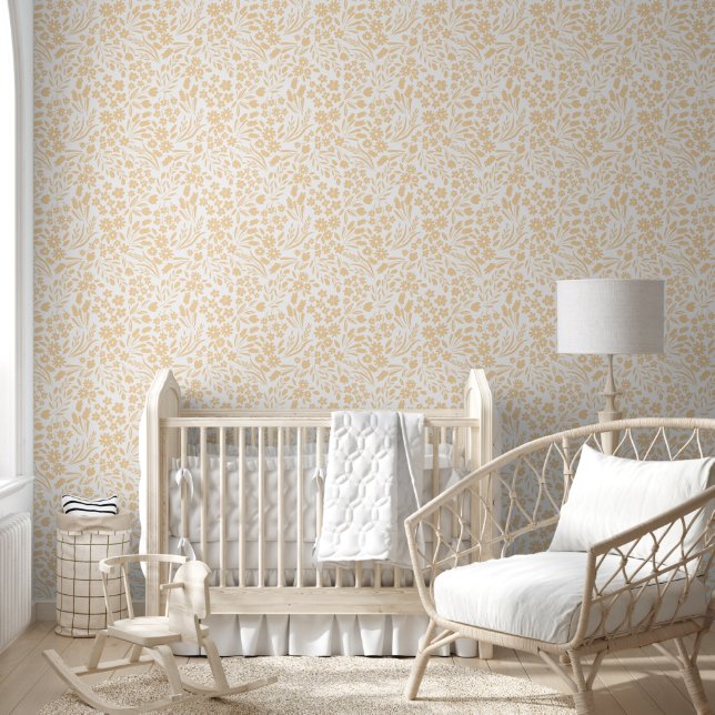 Hübsche Gelbe Wildblumen Kinderzimmer Kinderzimmer Tapete (Kinder)