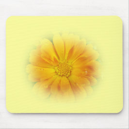 hübsche Gelbfärbung Blume Mousepad