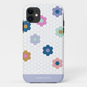 Hübsche geometrische Hexagon-Blume in Lilac Case-Mate iPhone Hülle